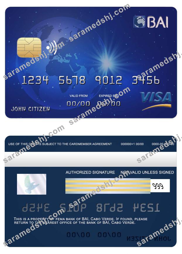 Cabo Verde BAI  bank visa card